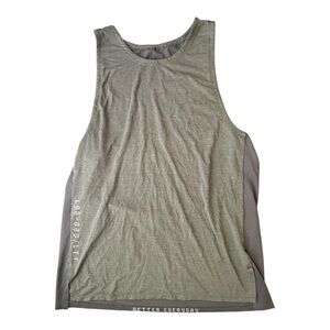 Lululemon Men's Gray License to Train Tank Top Medium